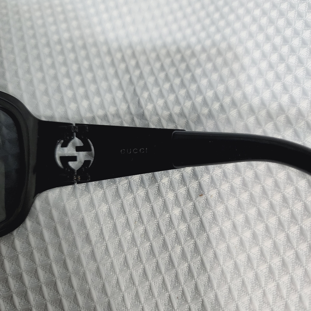 Gucci sunglasses black logo fashion luxury designer real authentic men - Picture 5 of 15